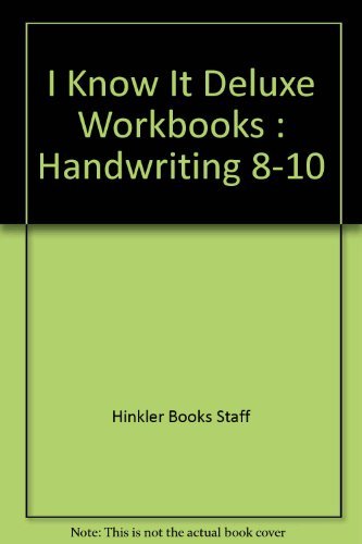 I Know It Deluxe Workbooks : Handwriting 8-10 Books