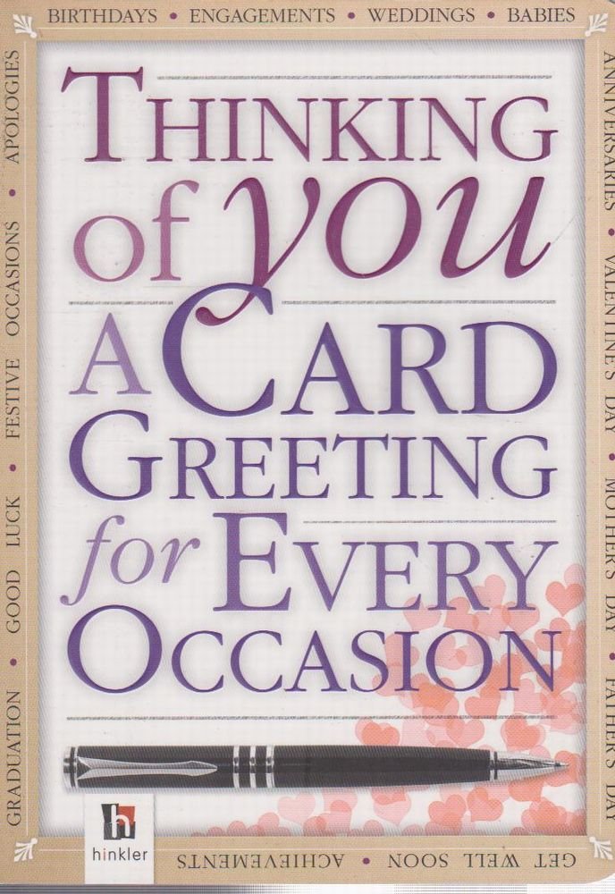 Thinking of You: A Card Greeting for Every Occasion Leisure, Home & Garden