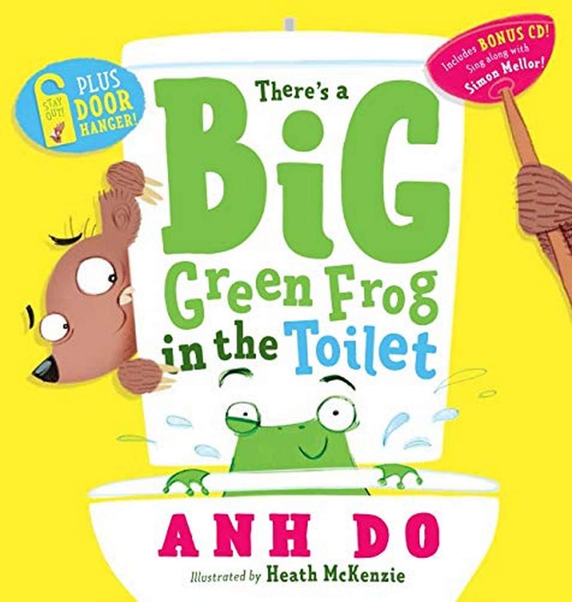 There's a Big Green Frog in the Toilet (Book and CD with Door Hanger) Books