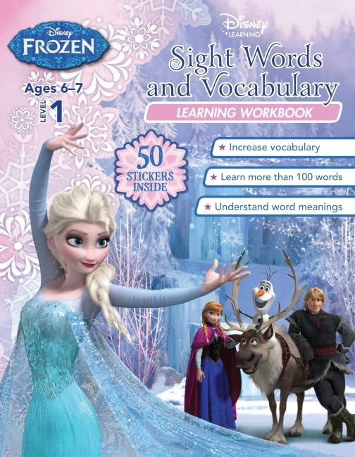 Frozen: Sight Words and Vocabulary (Disney: Learning Workbook, Level 1) (Disney Learning Workbook) Books