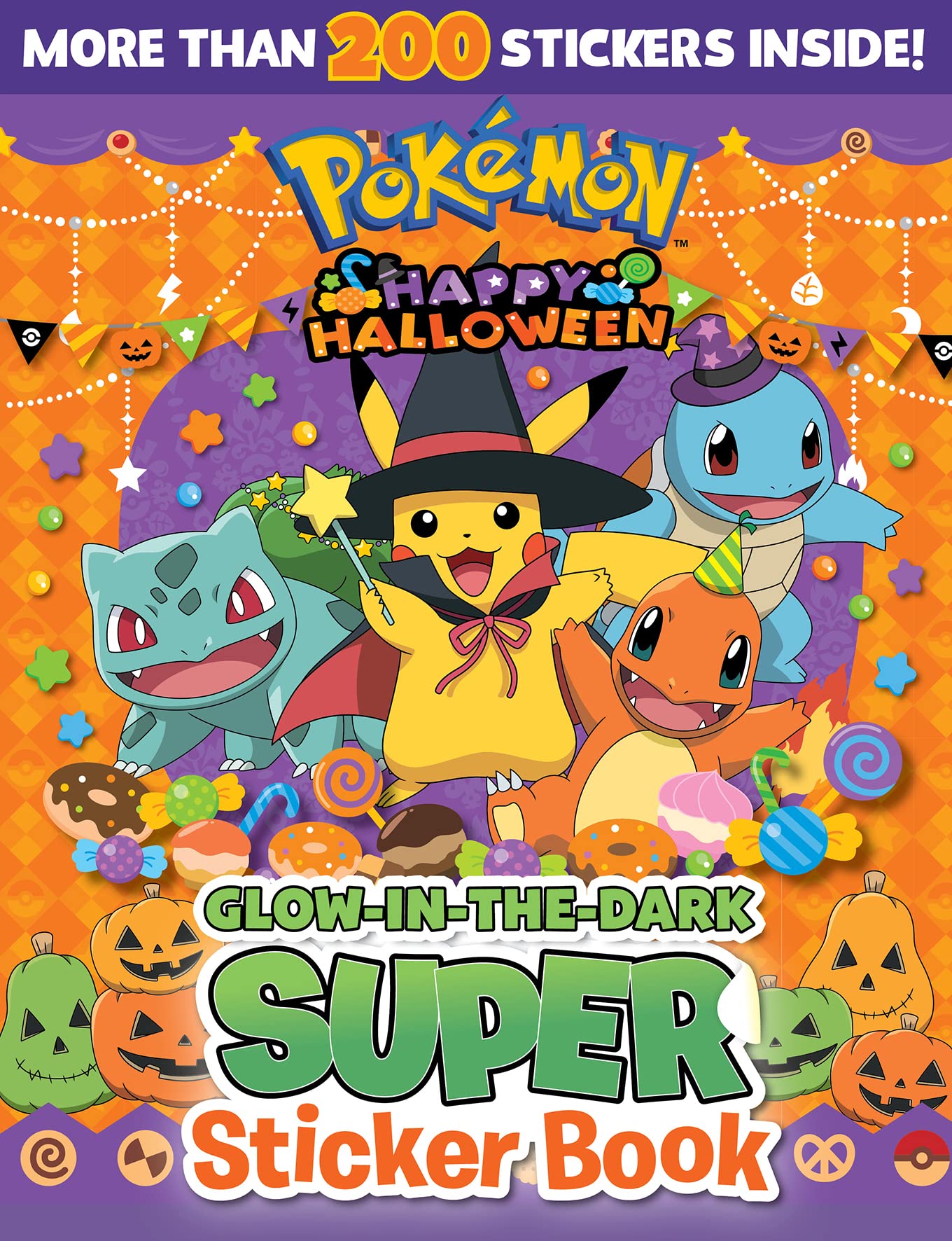 Pokemon Happy Halloween: Glow-in-the-Dark Super Sticker Book Books