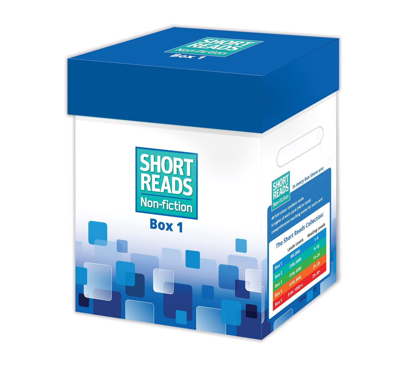 Comprehension activities for children ages 5+. 40 (sets of 6) Non-fiction reading cards plus a Teacher's Guide covering discussion topics and ... for group reading sessions.: 1 (Short Reads) book