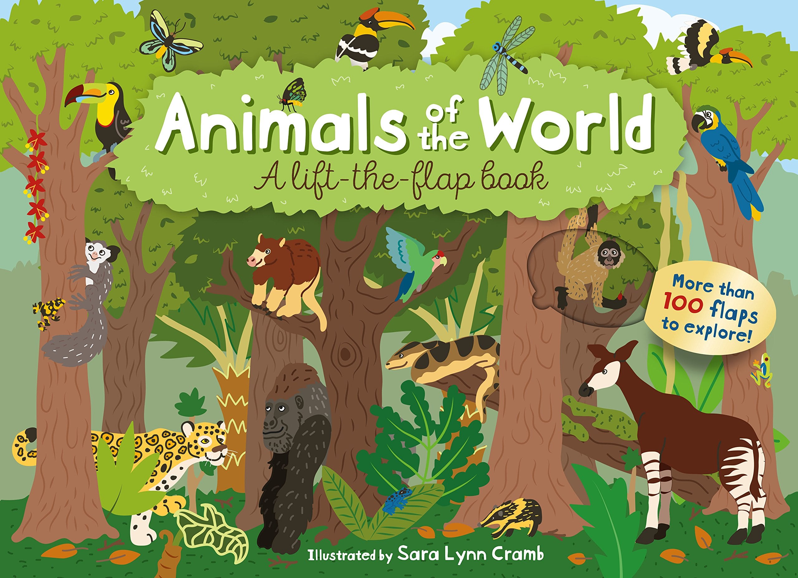 Animals of the World 动物世界 儿童科普百科 英语翻翻纸板书 英文原版图书进口 Books