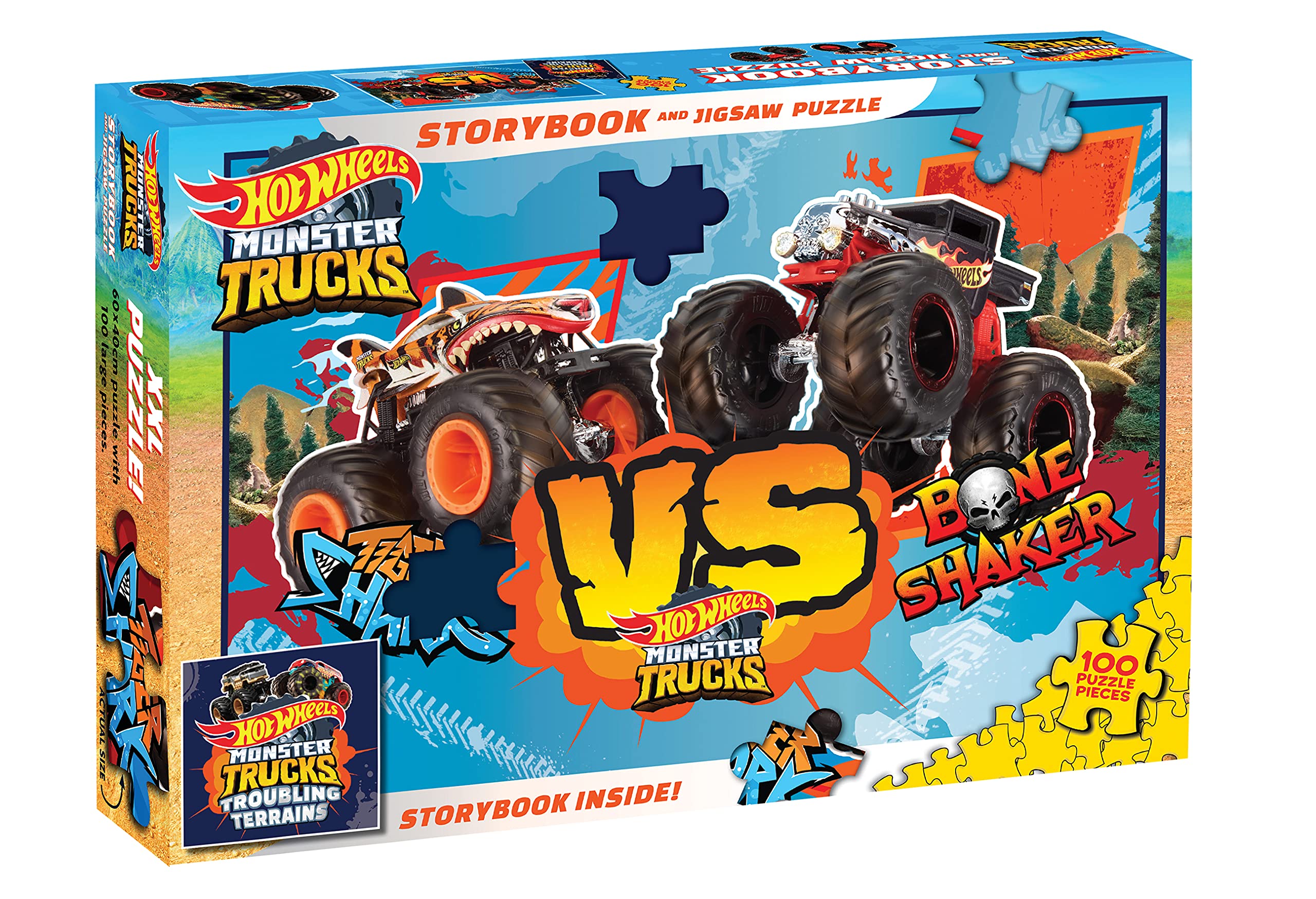 Hot Wheels Monster Trucks: Storybook and Jigsaw Puzzle (Mattel) book