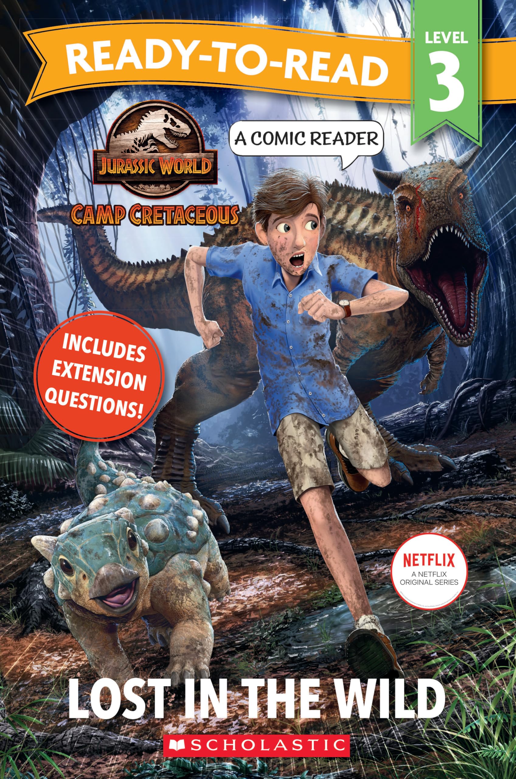Jurassic World Camp Cretaceous: Lost in the Wild - Ready-to-Read Level 3 (Universal) Reader 32pp Books