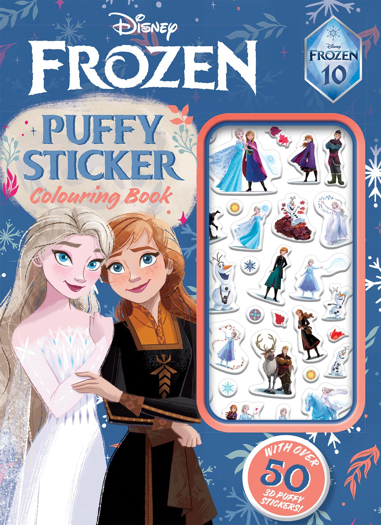 Frozen 10th Anniversary: Puffy Sticker Colouring Book (Disney) (Disney Frozen) book