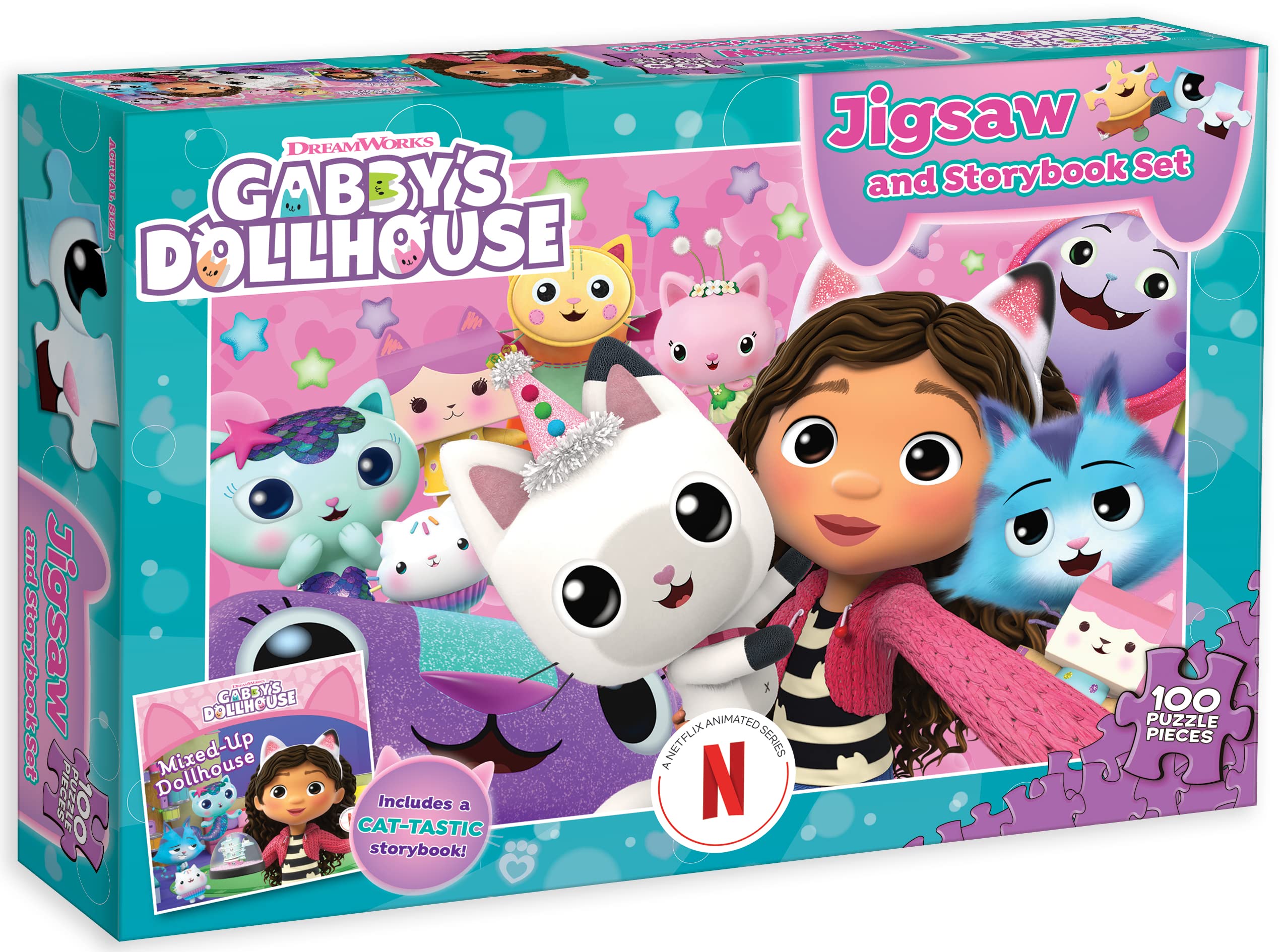 Gabby's Dollhouse: Jigsaw and Storybook Set (DreamWorks: 100 Pieces) book