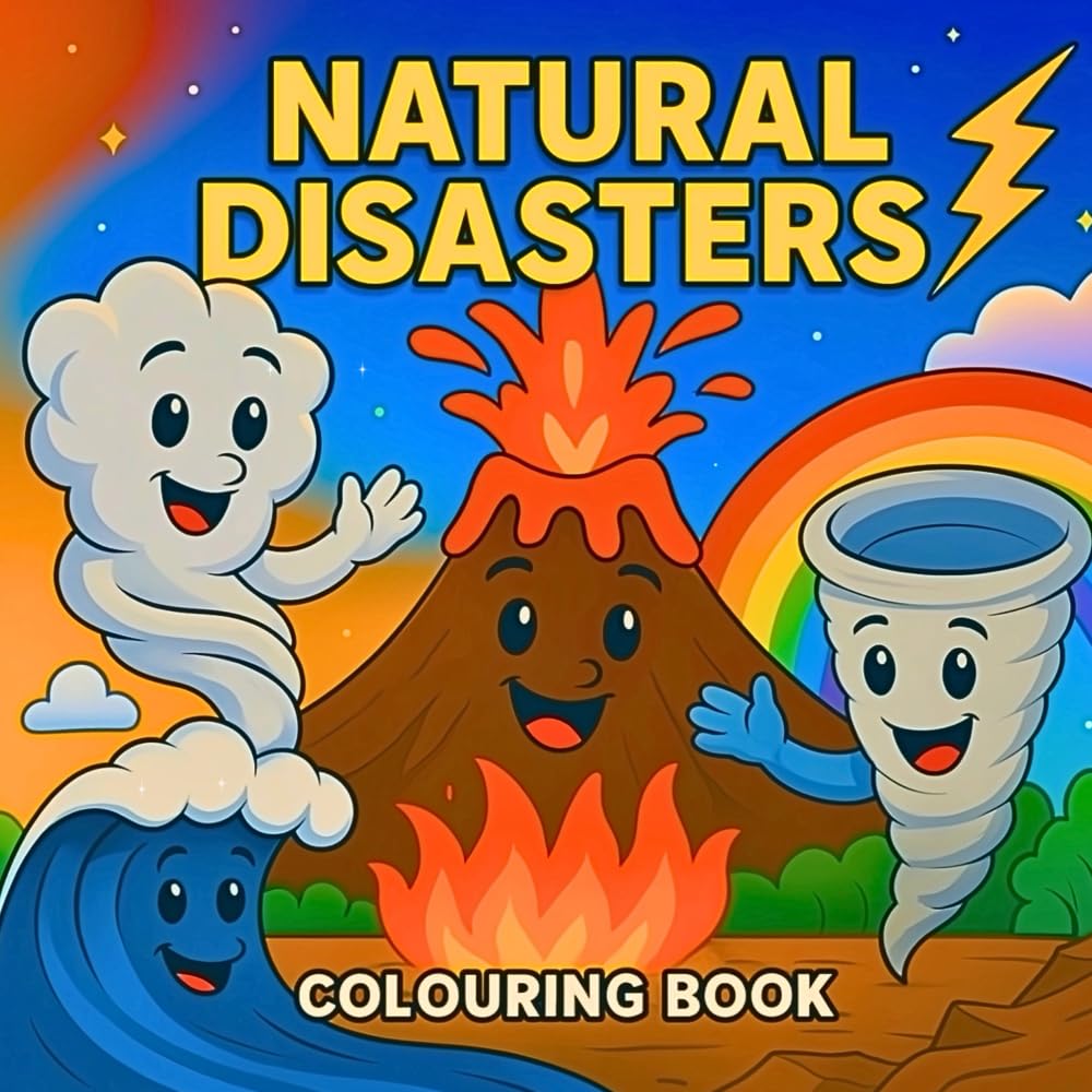 Natural Disasters Colouring Book For Kids Tiptoi & Games