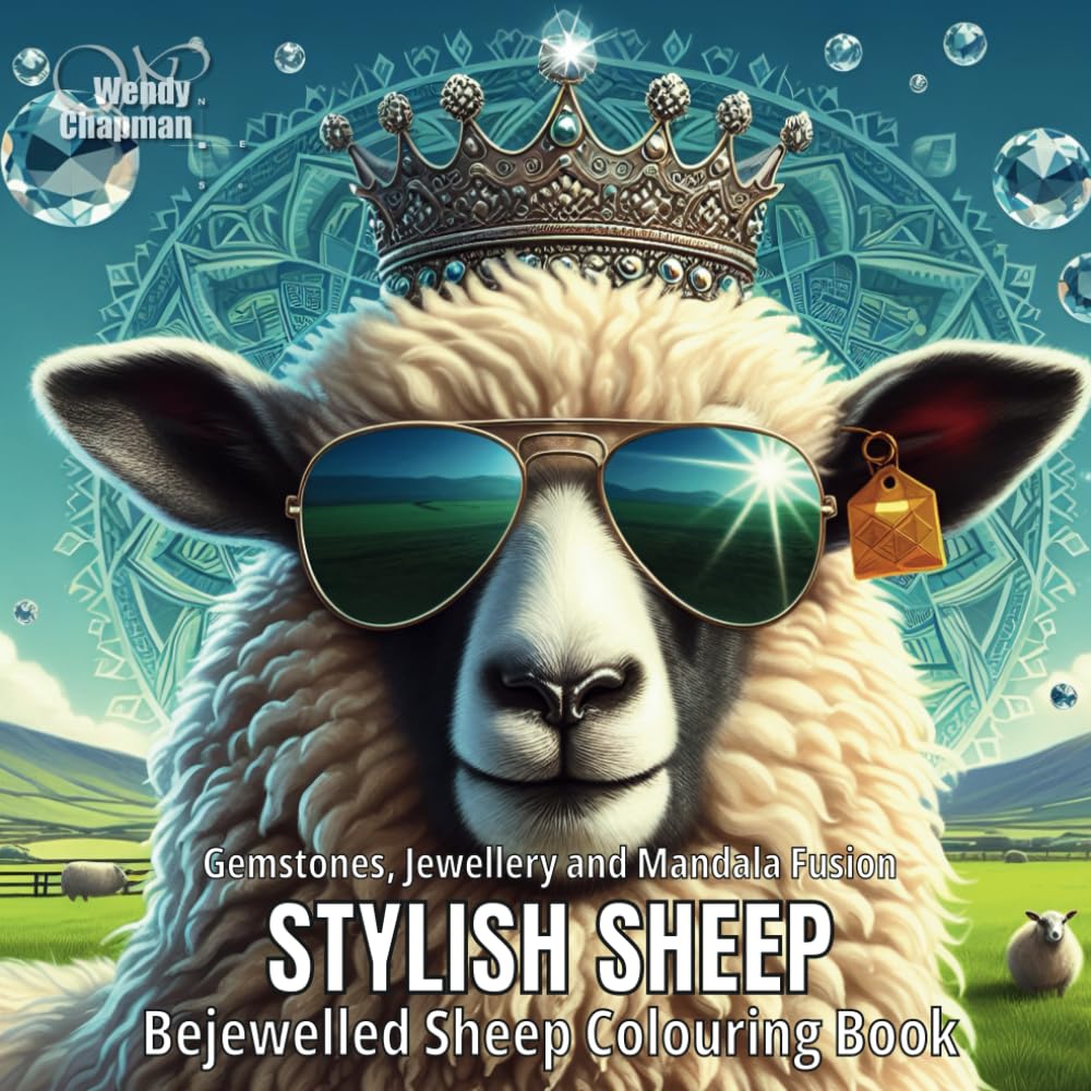 Stylish Sheep: Bejewelled Sheep Colouring Book Hobbies & Crafts