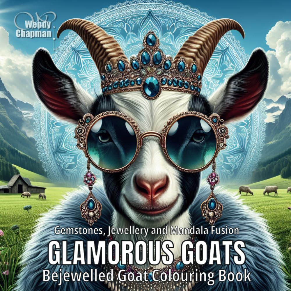Glamorous Goats: Bejewelled Goat Colouring Book Hobbies & Crafts