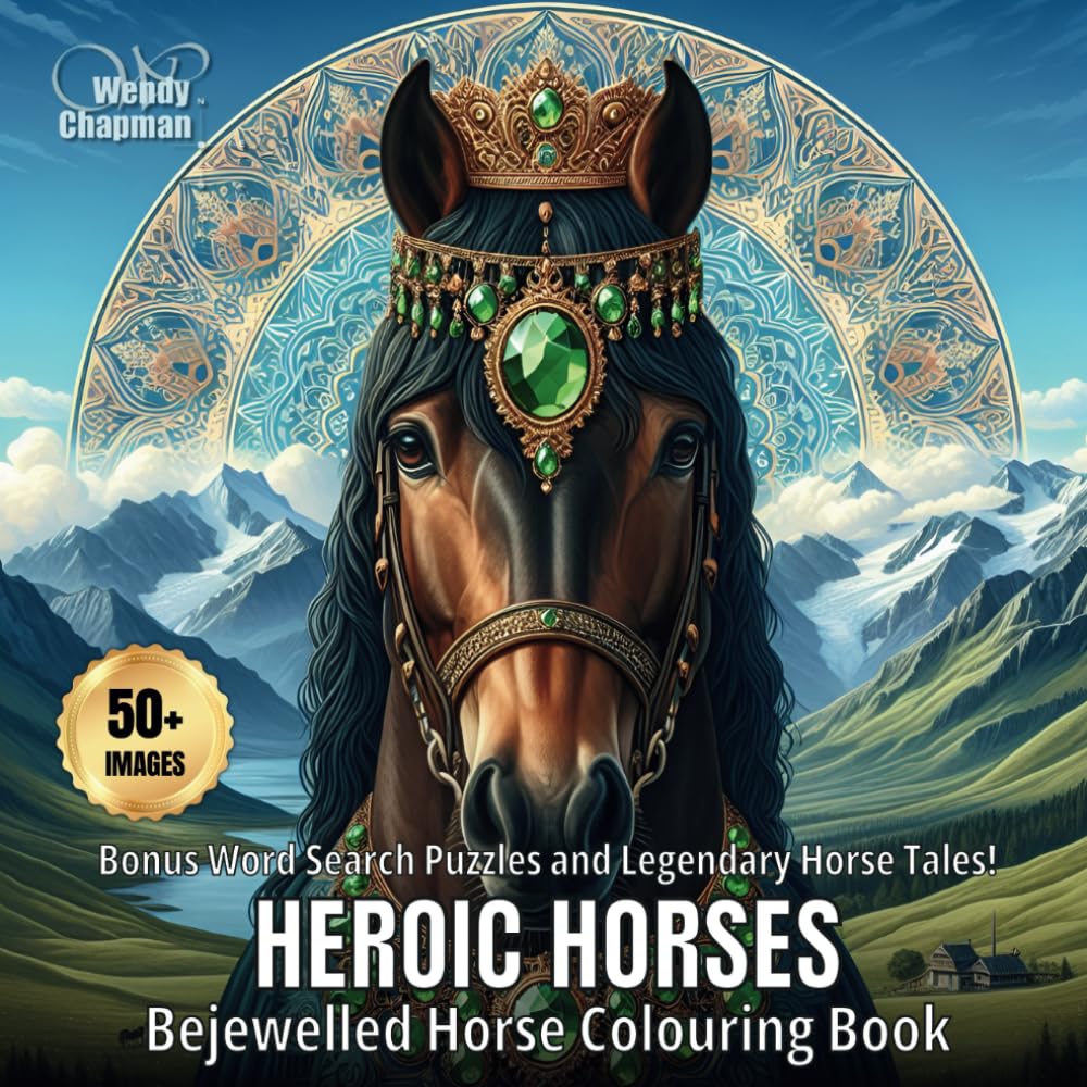 Heroic Horses: Bejewelled Horse Colouring Book Mathematics