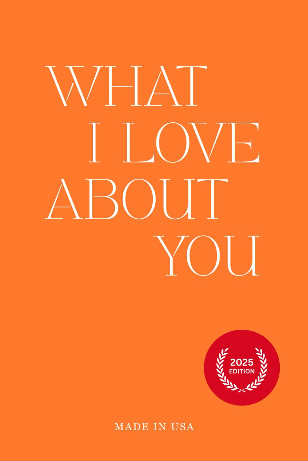 What I Love About You: Anniversary Gifts for Couples, Him, and Boyfriend Partnership & Love