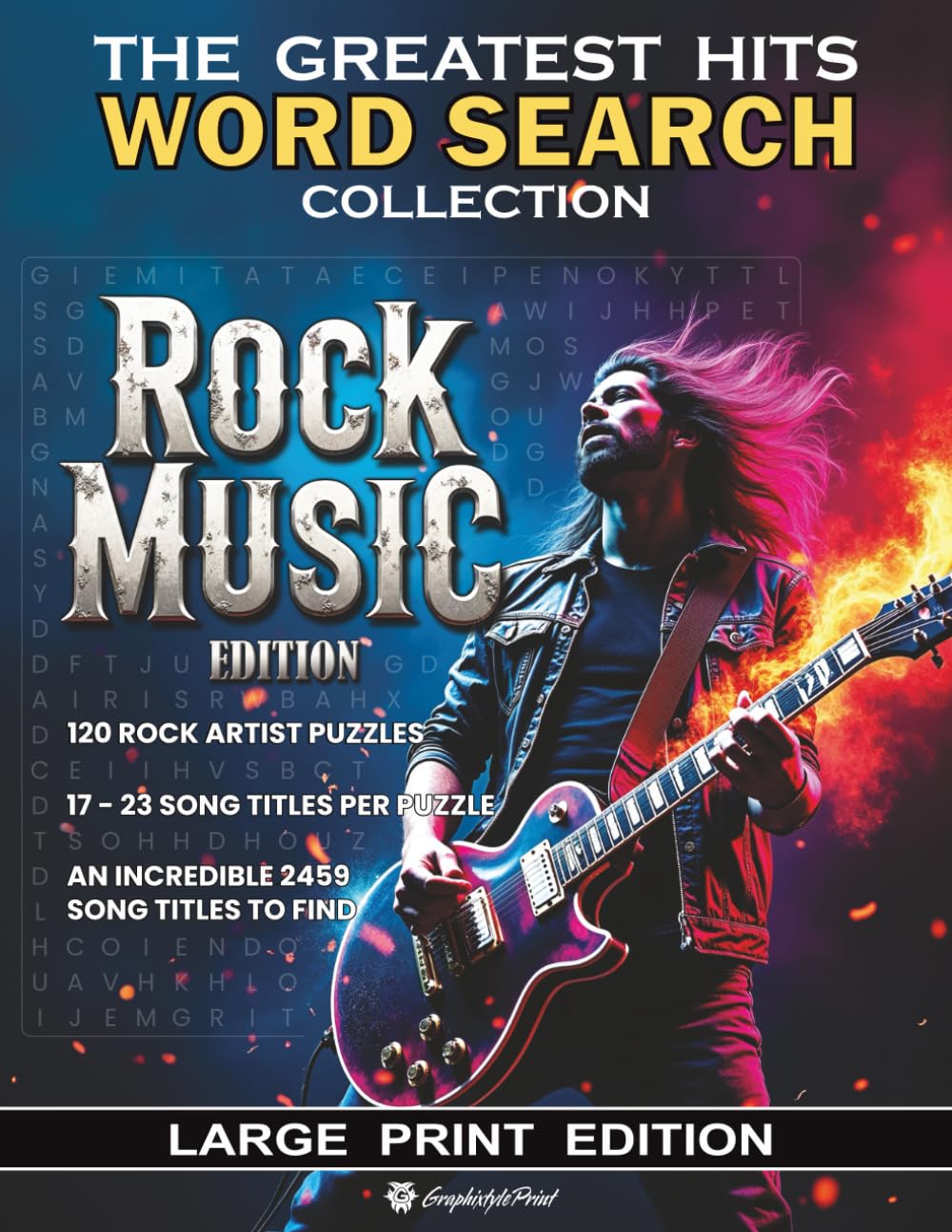 The Greatest Hits Word Search Collection - Rock Music (Large Print Edition): Word Search Puzzles for adults and teens covering 120 Rock Music Artists. Hours of fun with 2459 song titles to find. Leisure & Fun