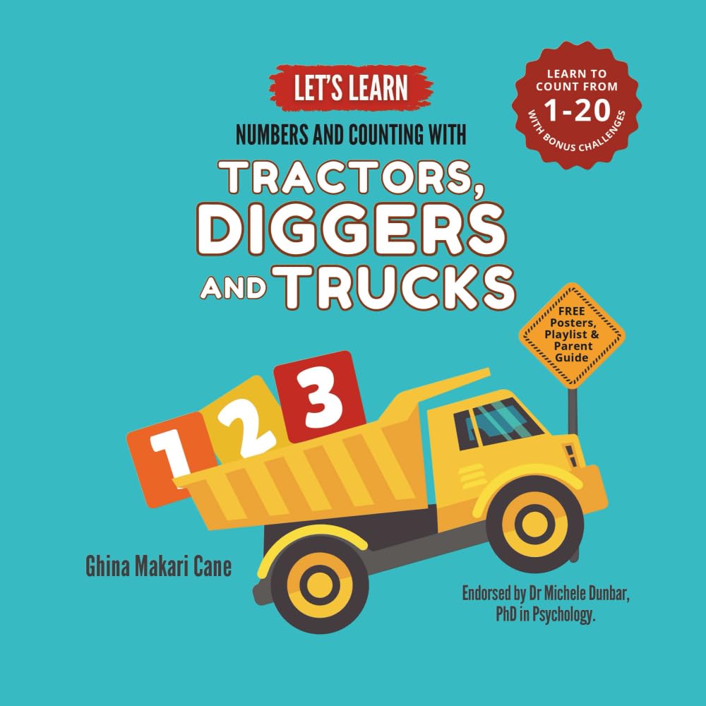 Let's Learn Numbers and Counting with Tractors, Diggers and Trucks Computer Science