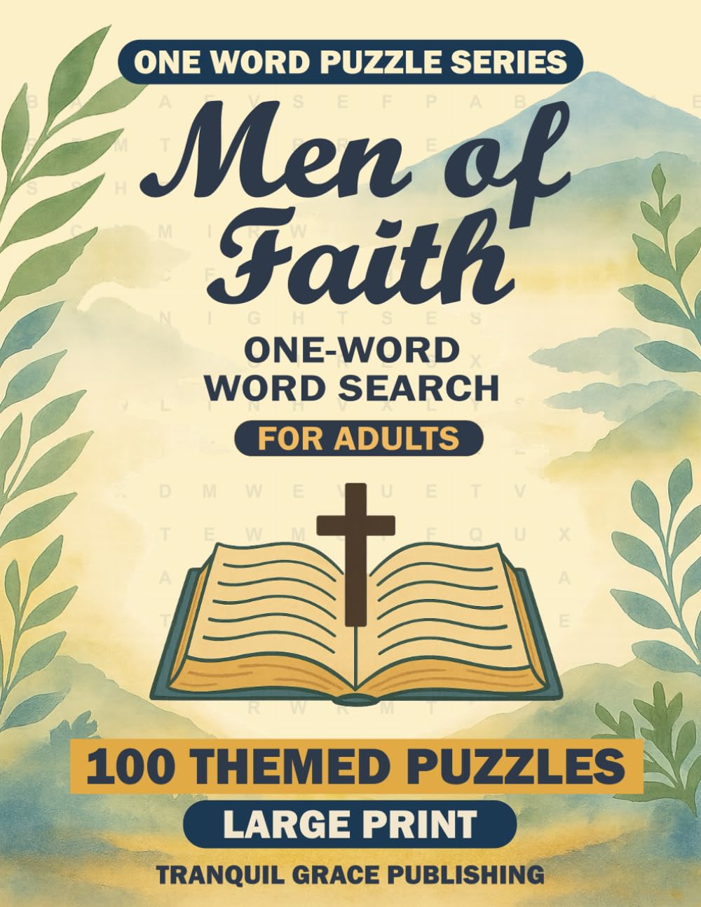 Men of Faith One-Word Word Search for Adults: 100 Themed Puzzles Large Print book
