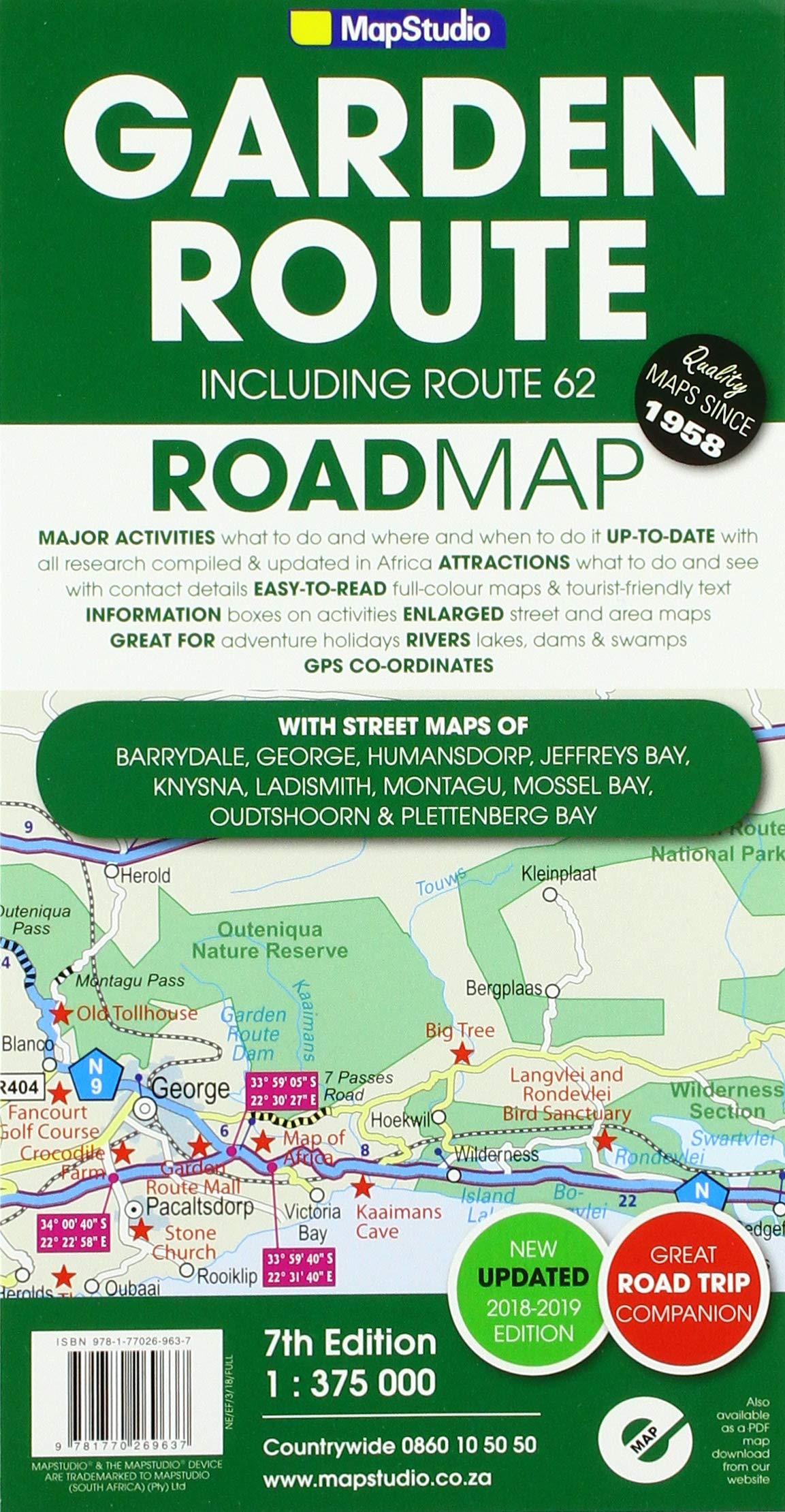Garden Route & Route 1 : 375 000 Leisure, Home & Garden