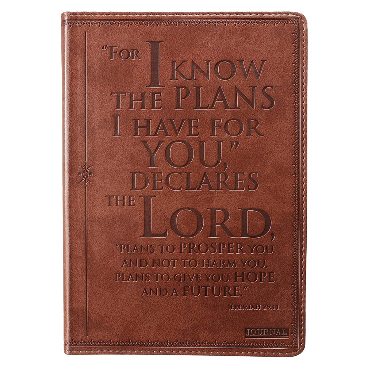 Jeremiah 29:11 - Brown Flexcover Journal book