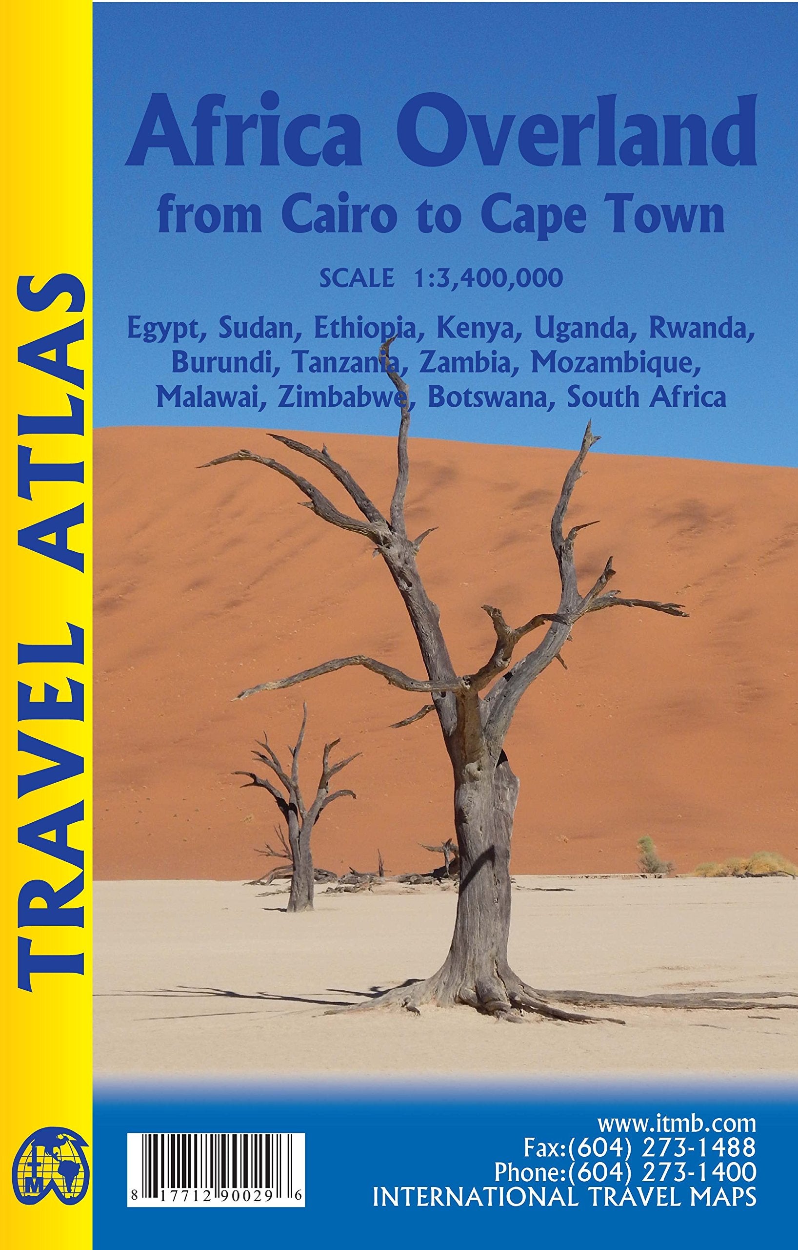 ITM Travel Atlas Africa Overland: Cairo to Cape Town Travel Atlas Leisure, Home & Garden