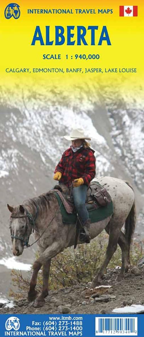 Alberta 1:944000: Calgary, Edmonton, Banff, Jasper und Lake Louise. Leisure, Home & Garden