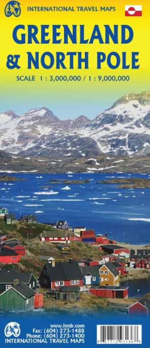 Greenland: Touristische Karte Grönland 1:3000000 Leisure, Home & Garden