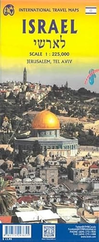 Israel & Palestine 1:224 000 Leisure, Home & Garden