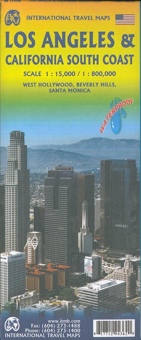 Stadtplan Los Angeles 1:15 000 / California South Coast 1 : 800 000: Santa Monica Venice Beach 1 : 15 000 / West Hollywood 1 : 15 000 / Beverly Hills 1 : 15 000 / Los Angeles Region 1 : 350 000 Leisure, Home & Garden
