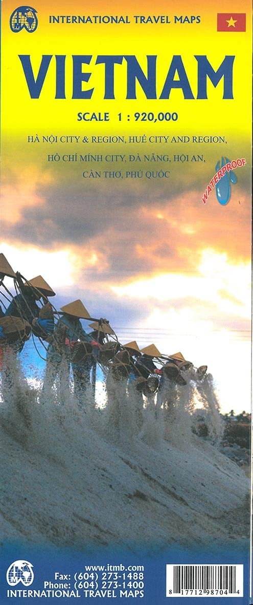 Vietnam 1 : 900 000: doppelseitig, waterproof Stpl.Ho Chi Minh City 15T., Stpl.Hoi an 10T., Stpl.Da Nang 18,5T., Stpl.Ca Leisure, Home & Garden