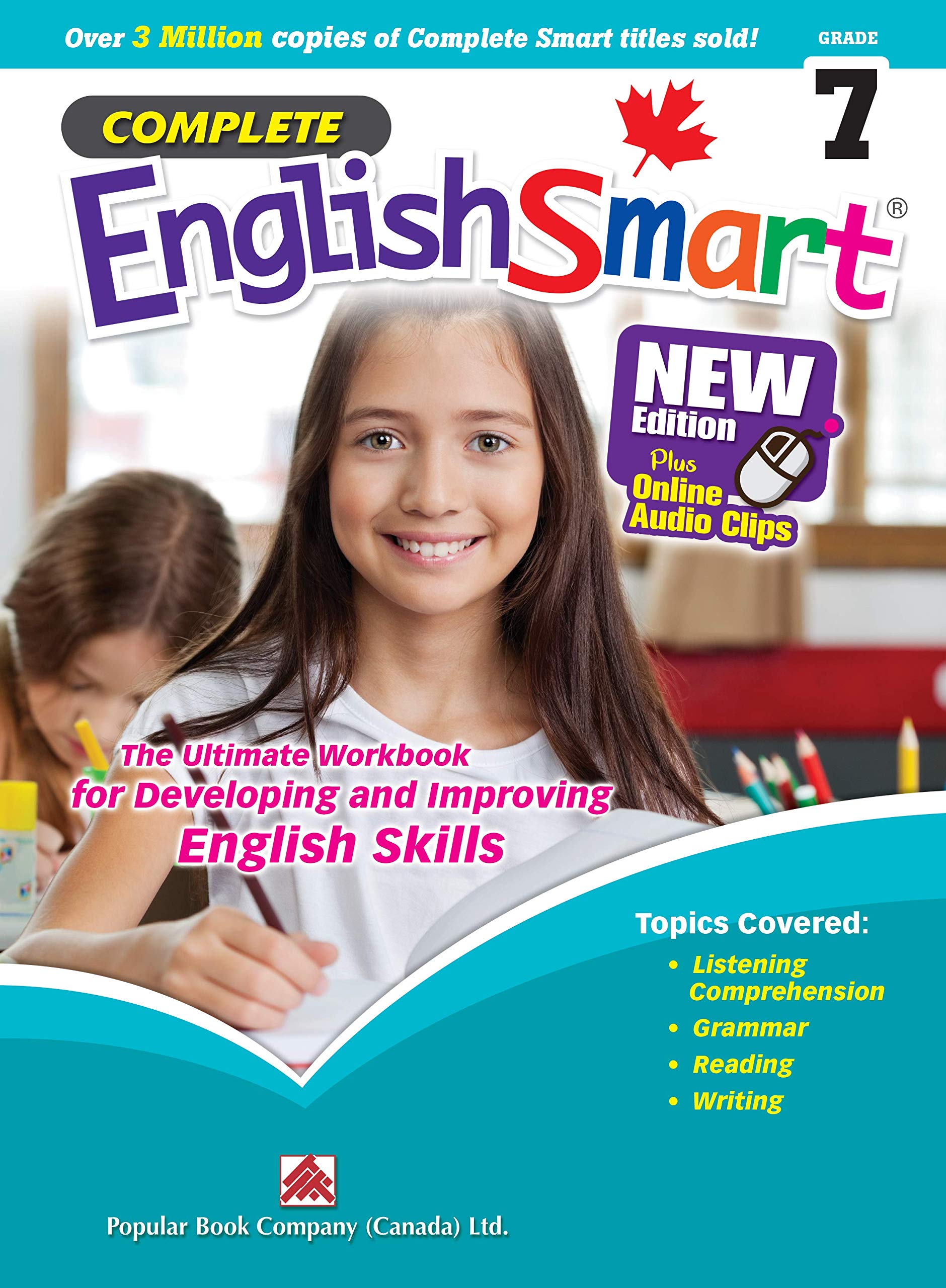 Complete EnglishSmart (New Edition) Grade 7: Canadian Curriculum English Workbook Children's books