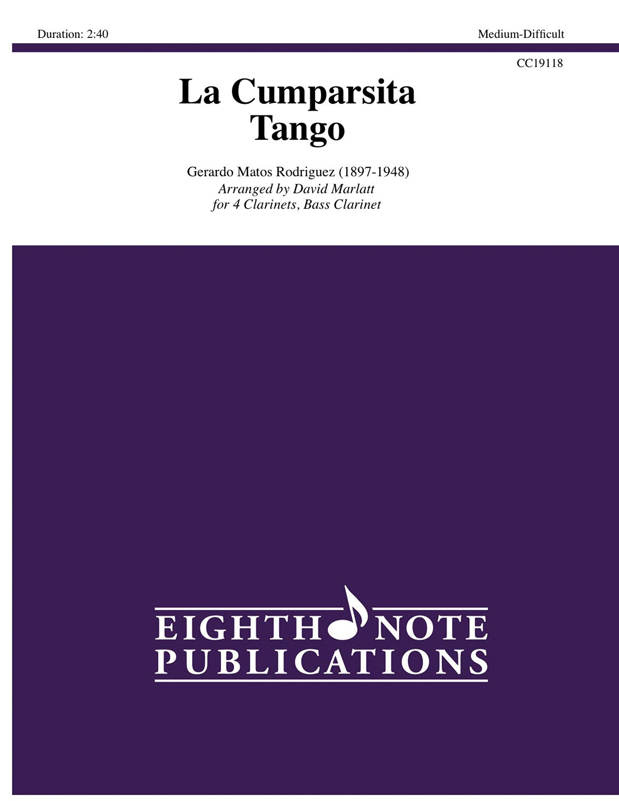 La Cumparsita Tango: Score & Parts book