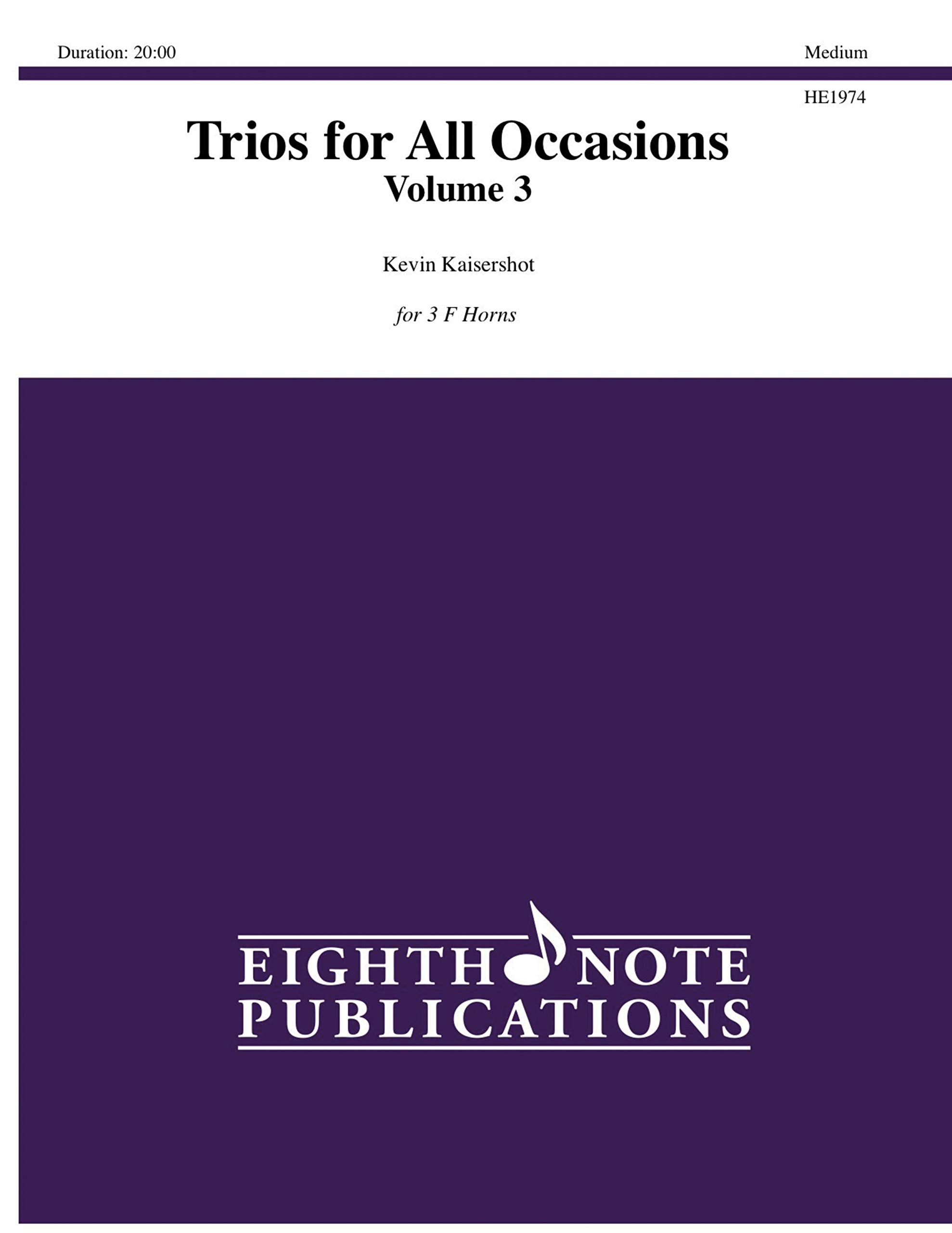 Trios for All Occasions: Parts (3) book