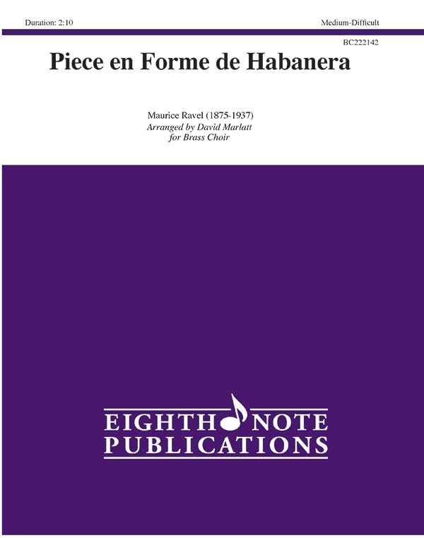 Piece En Forme De Habanera: Score & Parts (Eighth Note Publications) Sheet Music