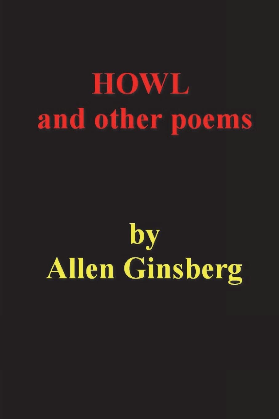 Howl and Other Poems Poetry