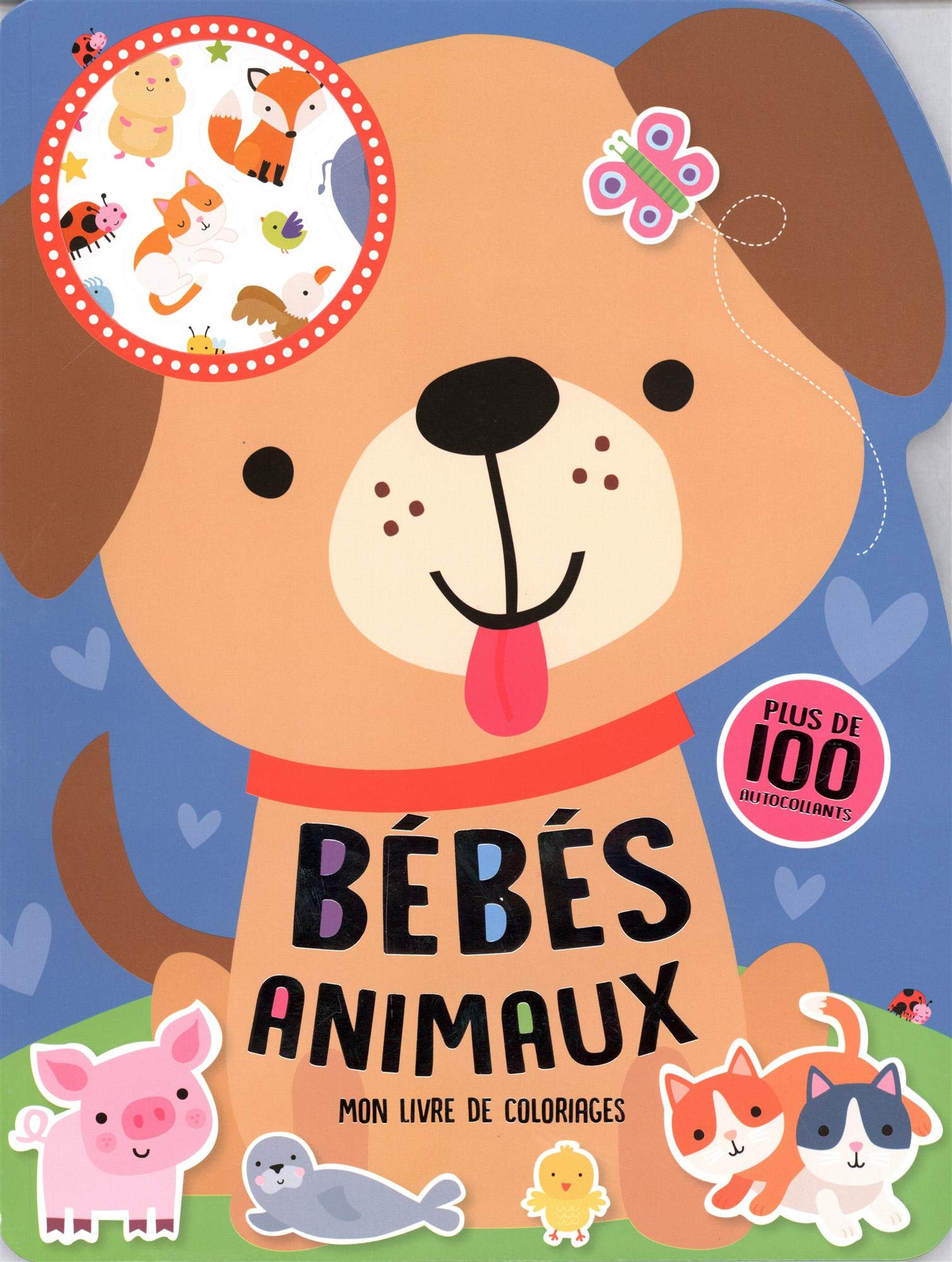Bébés animaux: Mon livre de coloriages + 100 autocollants Tiptoi & Games