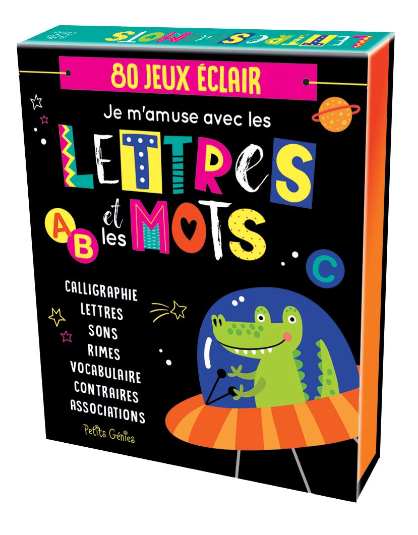 Je m'amuse avec les lettres et les mots: 80 jeux éclairs. Avec 1 feutre effacable Non-fiction
