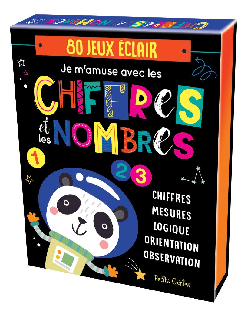 Je m'amuse avec les chiffres et les nombres: 80 jeux éclair. Avec 1 feutre effaçable Mathematics