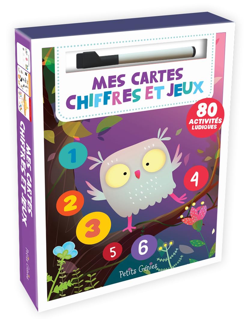 Mes cartes Chiffres et jeux: 80 activités ludiques Non-fiction