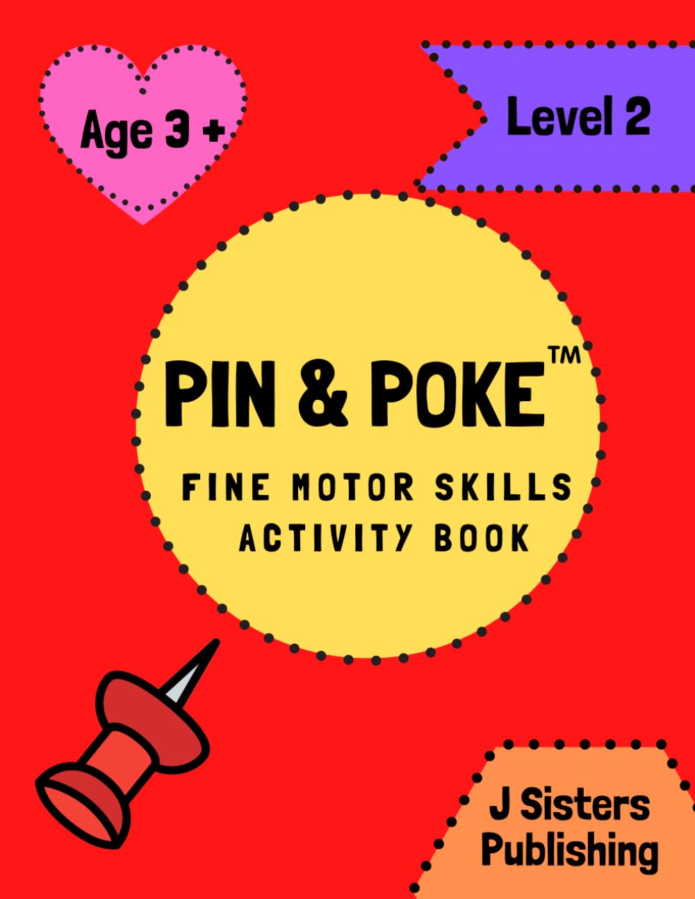 Pin & Poke Fine Motor Skills Activity Book Level 2 Parents & Children