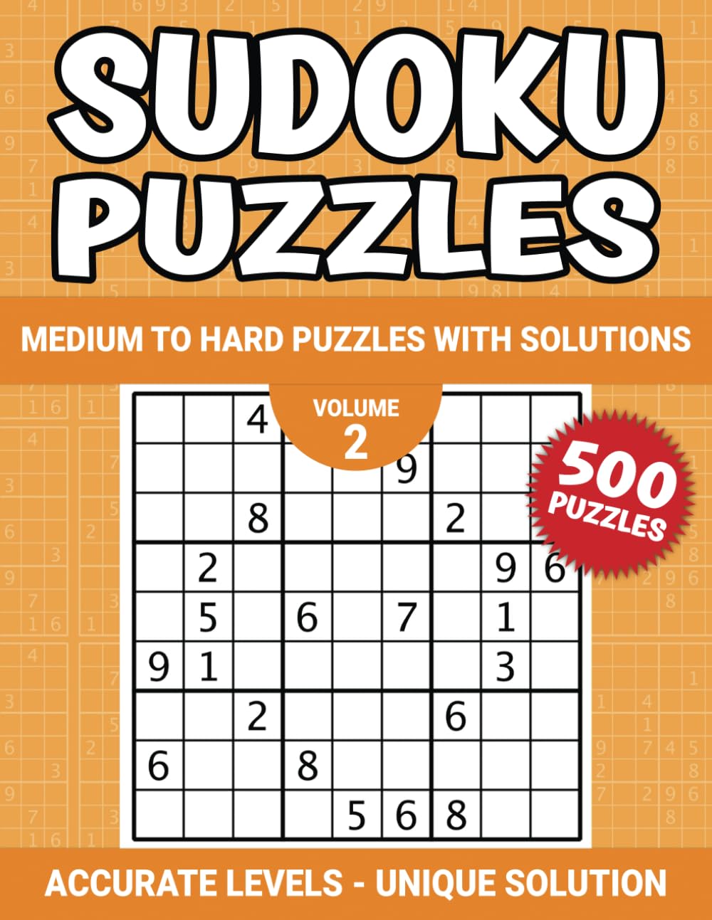Product Image: Sudoku Puzzles Volume 2: 500 Medium to Hard Puzzles With Solutions