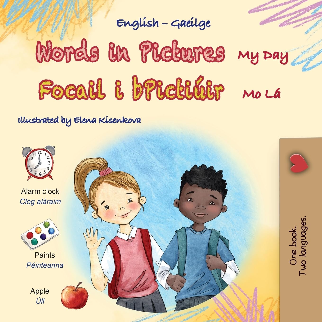 Words in Pictures - My Day (English Irish Bilingual Children's Book) Foreign Languages ​​& Dictionaries