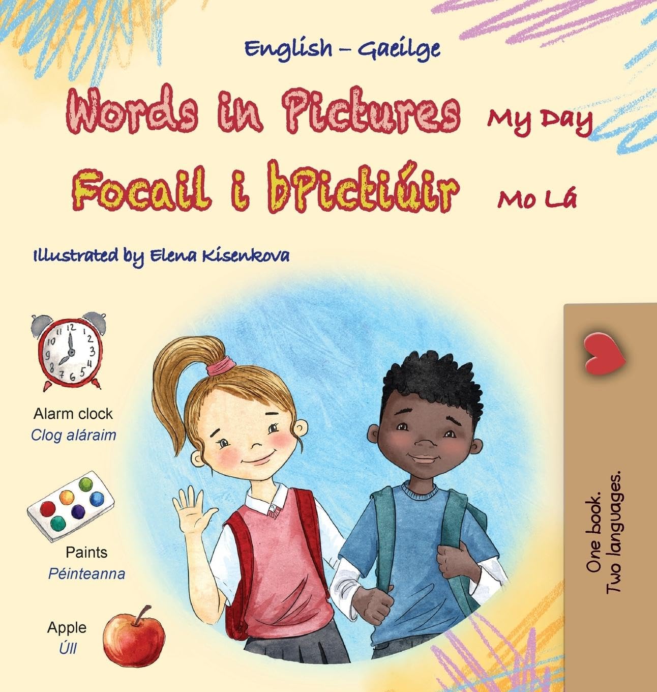 Words in Pictures - My Day (English Irish Bilingual Children's Book) Foreign Languages ​​& Dictionaries