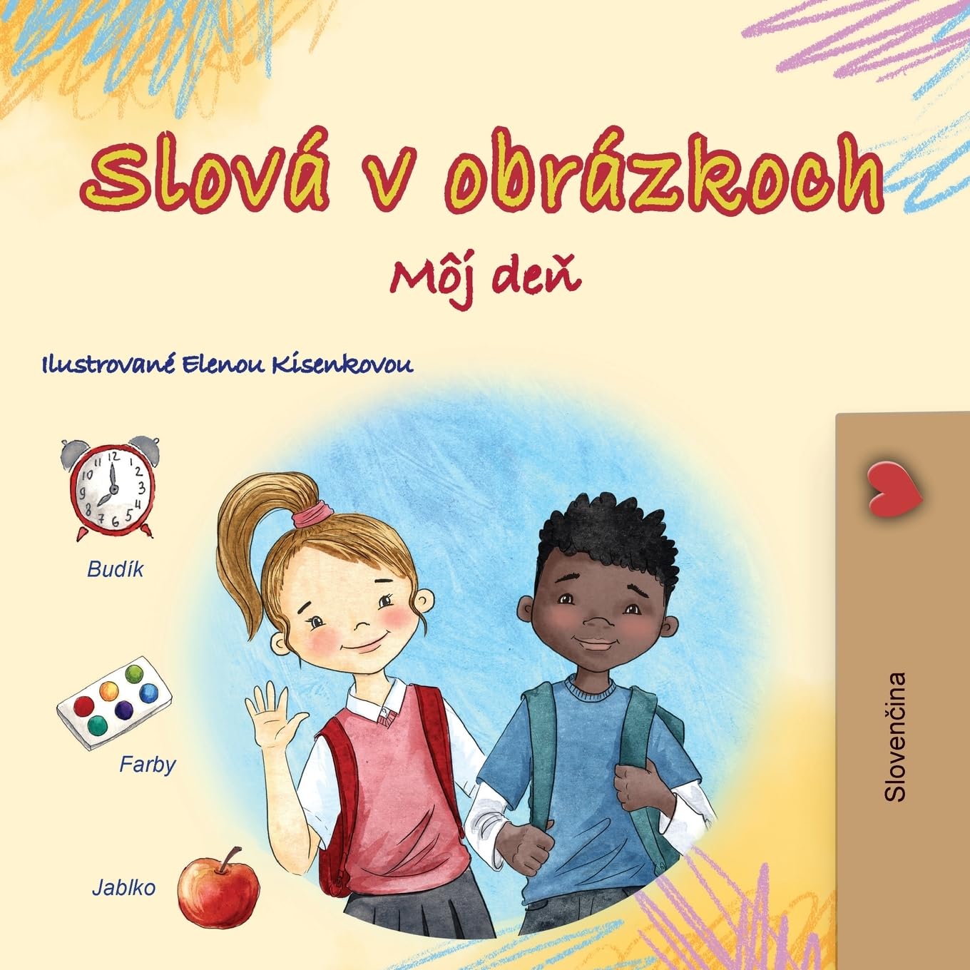 Words in Pictures - My Day (Slovak Children's Book) Non-fiction