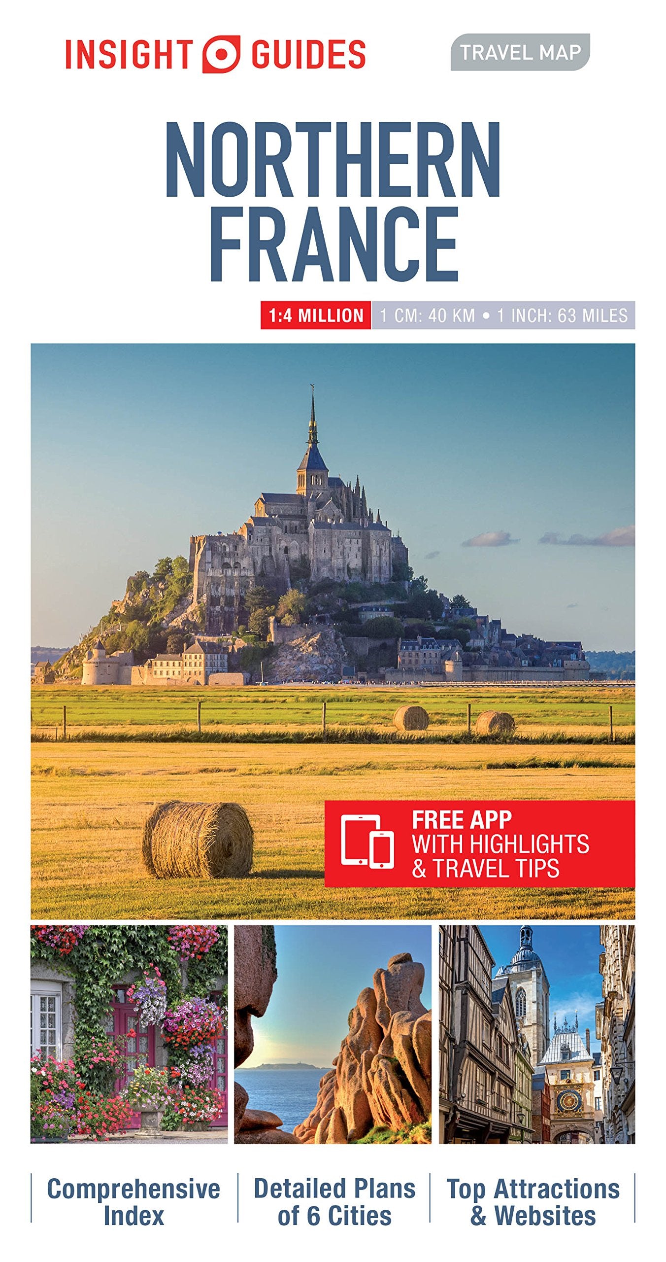 Insight Guides Travel Map Northern France (Insight Travel Maps) Leisure, Home & Garden
