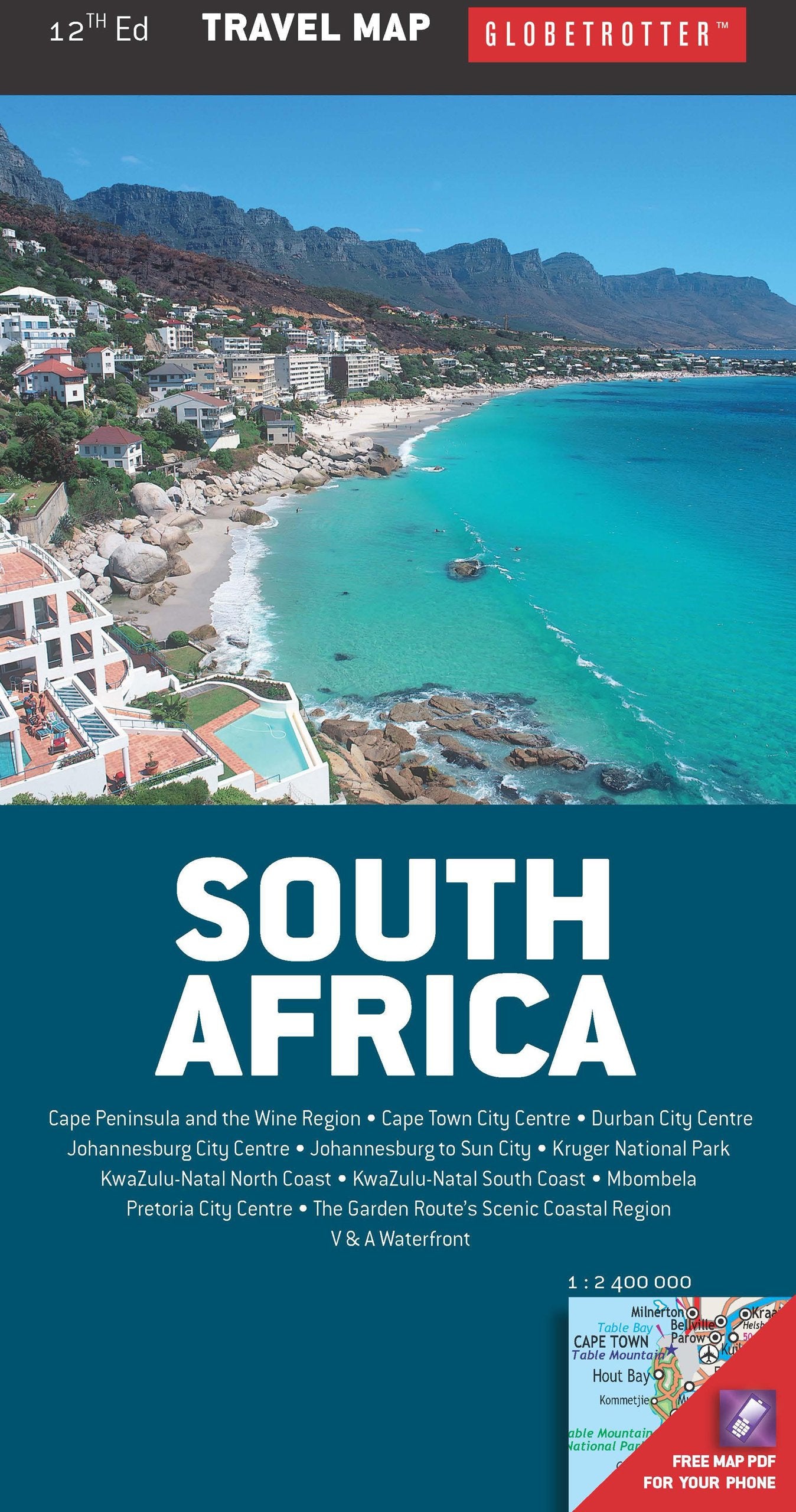South Africa Travel Map (Globetrotter Travel Map) Leisure, Home & Garden