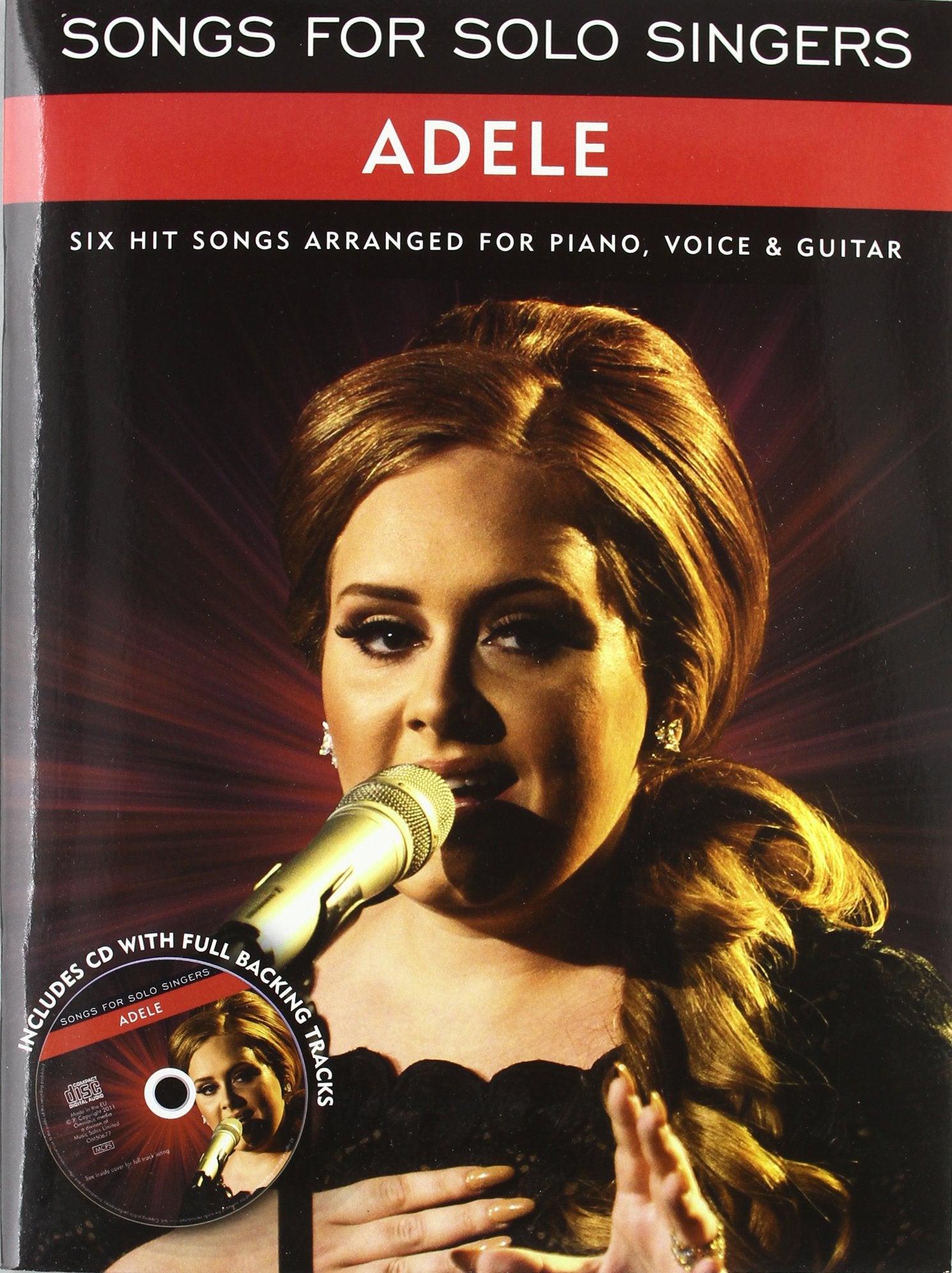 Songs for Solo Singers - Adele, w. Audio-CD: Six hit songs arranged for piano, voice & guitar. CD with full backing tracks Sheet Music
