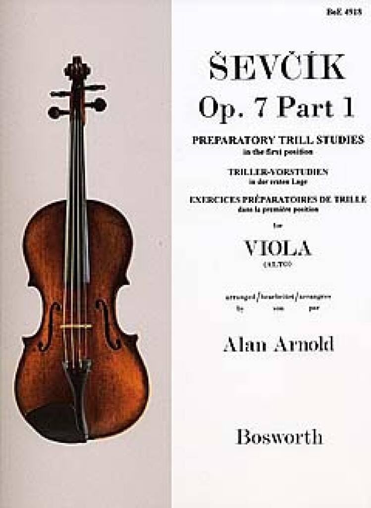 Sevcik Viola Studies Op.7 Part 1: Preparatory Trill Studies Social Sciences