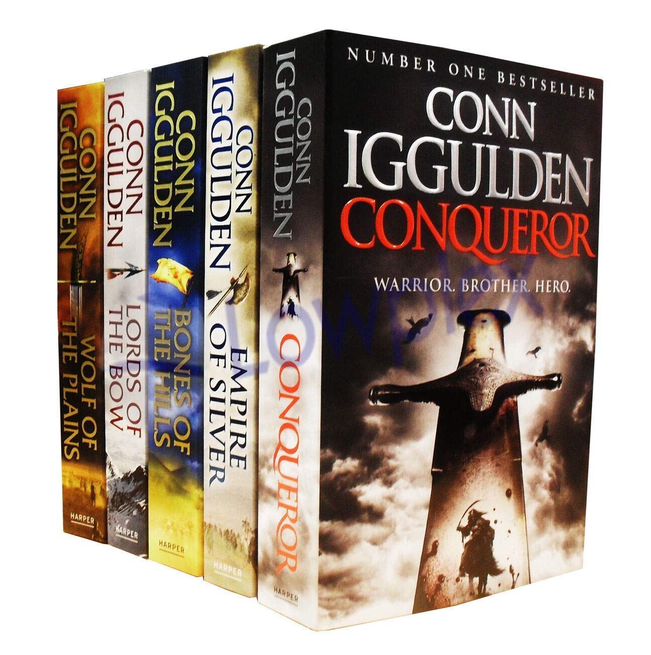 Conqueror Series 5 Books Collection Pack (Conqueror, Bones of the Hills, Wolf of the Plains, Lords of the Bow...(Conn Iggulden) book