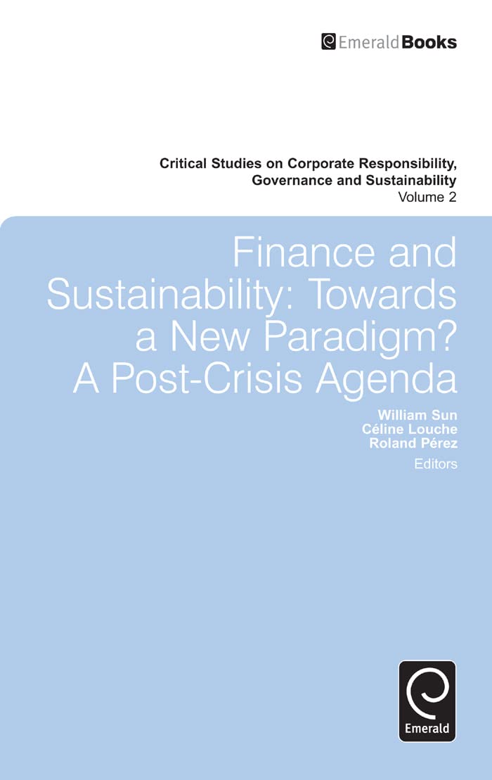 Finance and Sustainability: Towards a New Paradigm? a Post-crisis Agenda (2) book