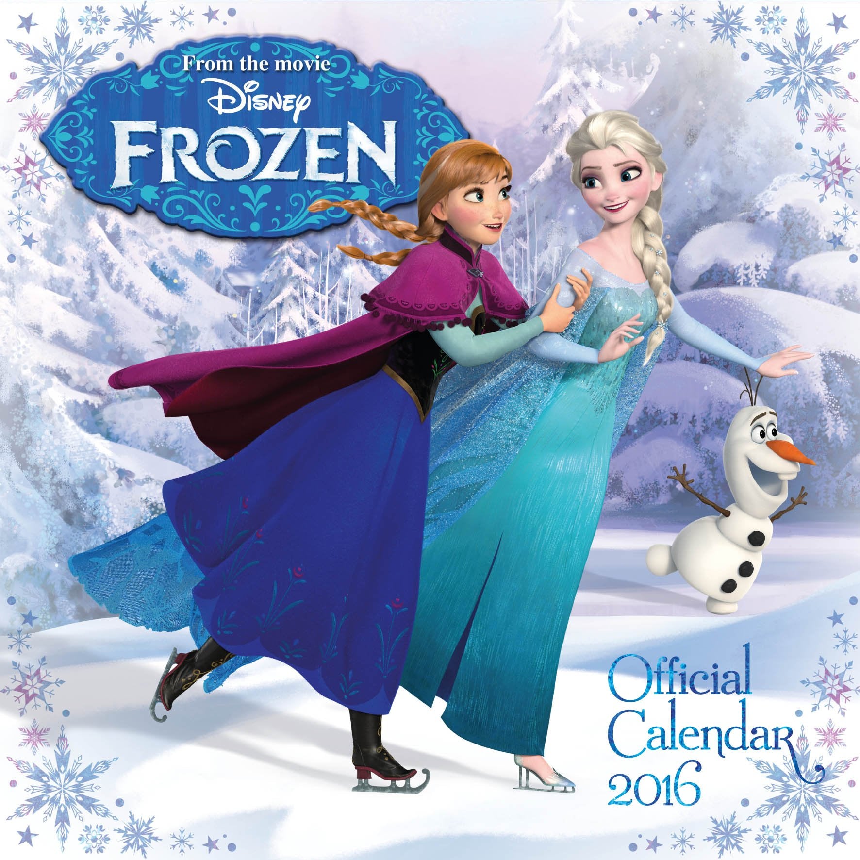 The Official Disney Frozen 2016 Square Calendar Film, Art & Culture