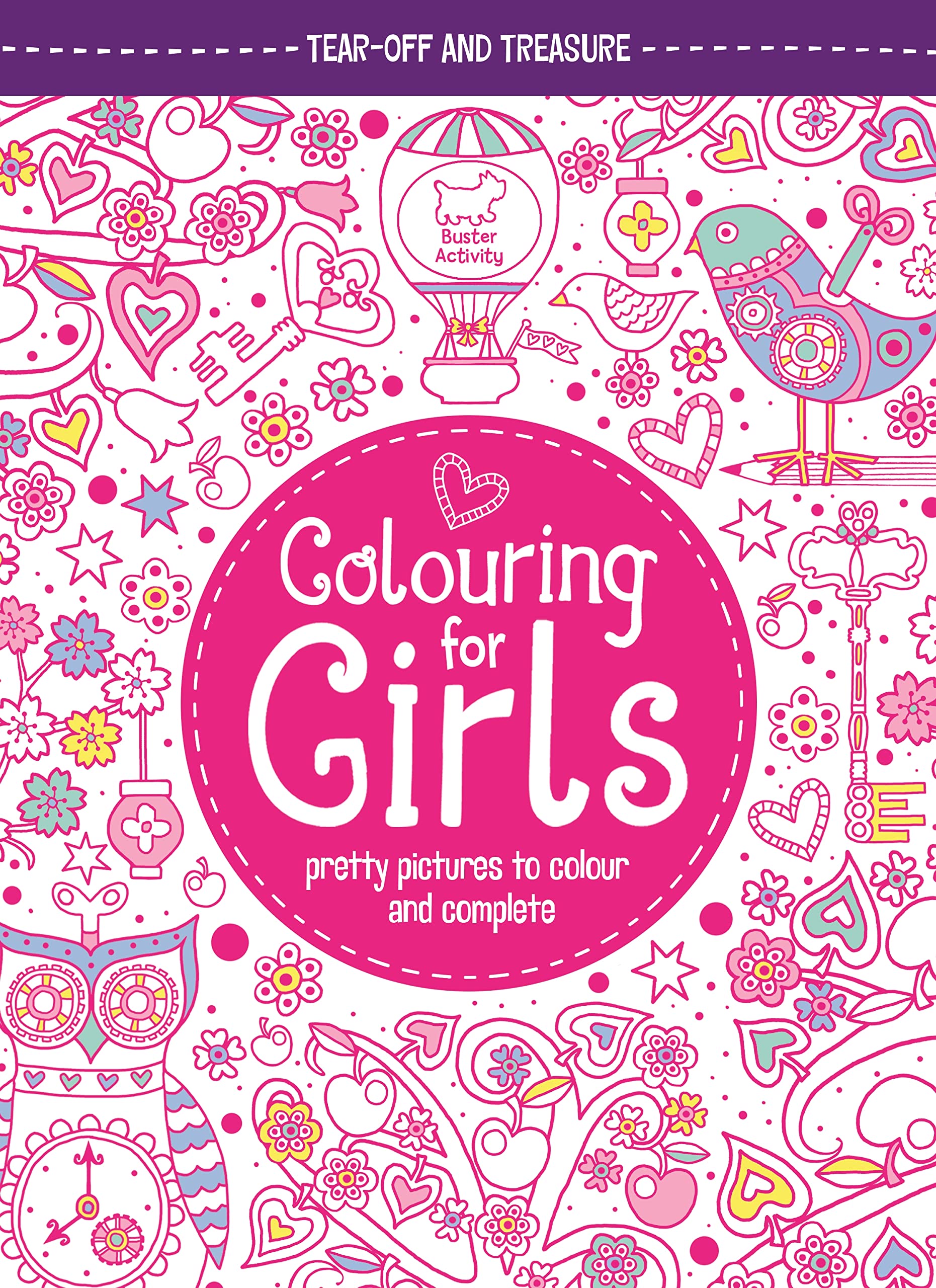 Colouring For Girls: Pretty Pictures To Colour And Complete Tiptoi & Games