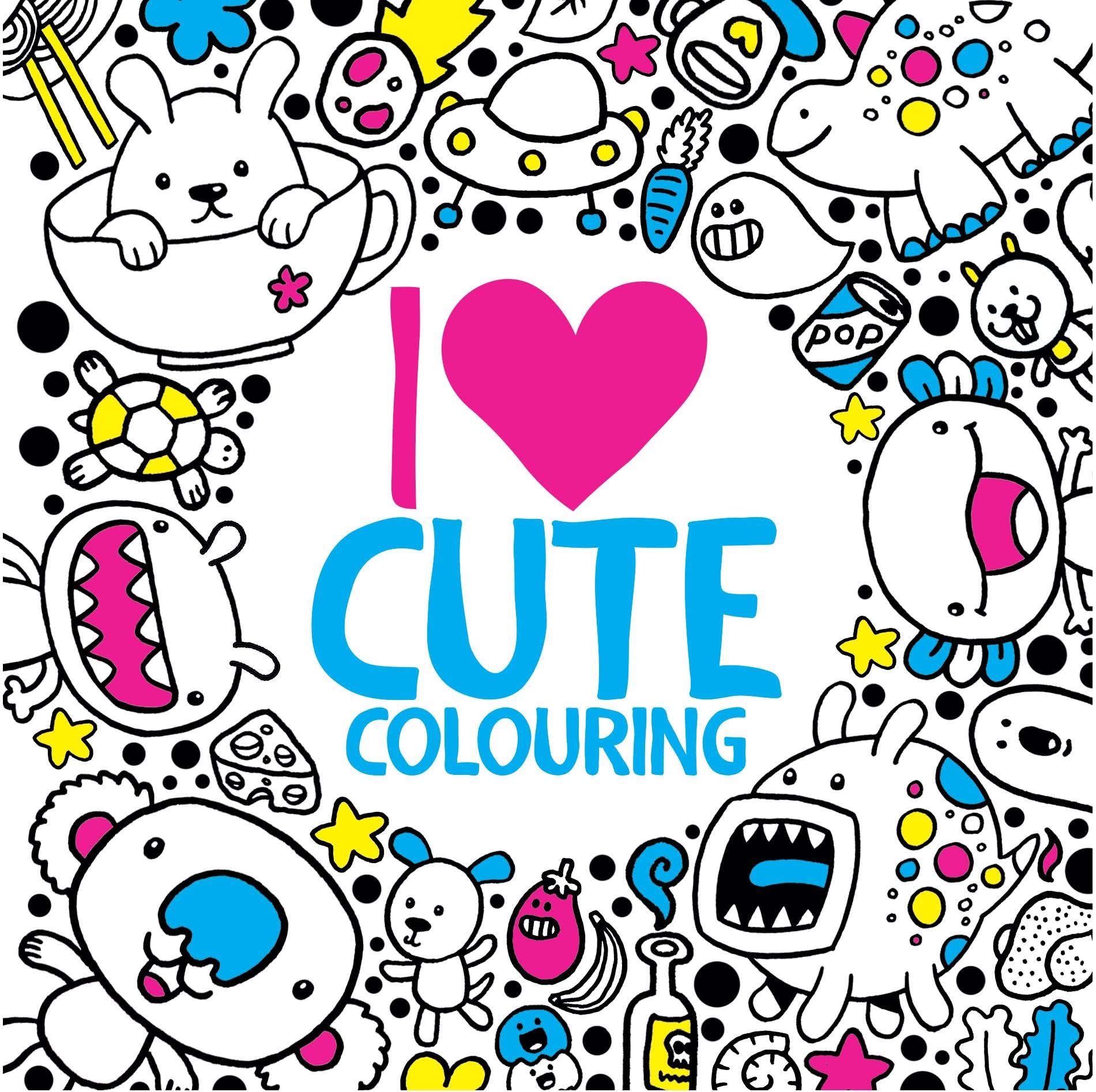 I Heart Cute Colouring (I Heart Pocket Colouring) book